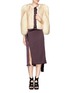 Figure View - Click To Enlarge - GIVENCHY - Mink fox fur and turkey feather cropped jacket