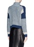 Back View - Click To Enlarge - WHISTLES - Patchwork chunky turtleneck sweater