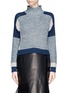 Main View - Click To Enlarge - WHISTLES - Patchwork chunky turtleneck sweater