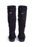 Back View - Click To Enlarge - SAM EDELMAN - 'Pia Patches' knee high suede kids boots