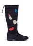 Main View - Click To Enlarge - SAM EDELMAN - 'Pia Patches' knee high suede kids boots