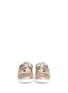 Figure View - Click To Enlarge - SAM EDELMAN - 'Liv Wendy' embellished glitter kids sneakers
