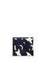 Back View - Click To Enlarge - VALENTINO GARAVANI - 'Camustars' leather patch canvas bifold wallet