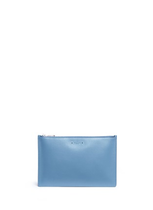 Main View - Click To Enlarge - VALENTINO GARAVANI - Leather zip pouch
