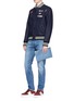 Figure View - Click To Enlarge - VALENTINO GARAVANI - Leather zip pouch