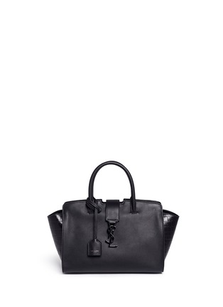 Main View - Click To Enlarge - SAINT LAURENT - 'Downtown Cabas' baby leather bag