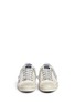 Front View - Click To Enlarge - GOLDEN GOOSE - 'V-Star 2' star patch glitter logo print canvas sneakers