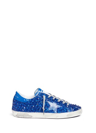 Main View - Click To Enlarge - GOLDEN GOOSE - 'Superstar' 3D crystal effect glitter sneakers
