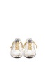 Front View - Click To Enlarge - GOLDEN GOOSE - 'Superstar' cracked effect leather sneakers