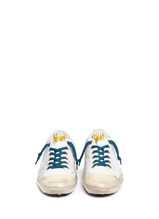 Front View - Click To Enlarge - GOLDEN GOOSE - 'V-Star 2' coated outsole leather sneakers