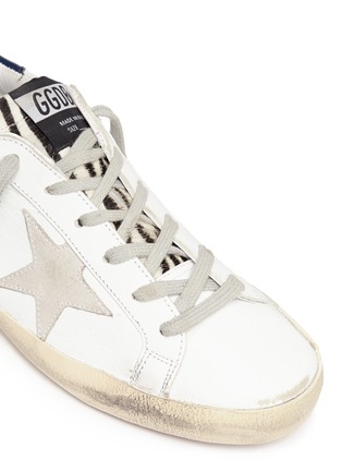 Detail View - Click To Enlarge - GOLDEN GOOSE - 'Superstar' ponyhair effect panel leather sneakers
