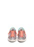 Front View - Click To Enlarge - GOLDEN GOOSE - 'Superstar' glitter check leather sneakers