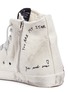 Detail View - Click To Enlarge - GOLDEN GOOSE - 'Francy' glitter print canvas high top sneakers