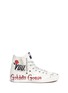 Main View - Click To Enlarge - GOLDEN GOOSE - 'Francy' glitter print canvas high top sneakers