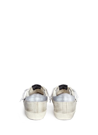 Back View - Click To Enlarge - GOLDEN GOOSE - 'Superstar' star patch smudged leather sneakers