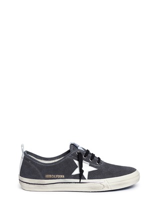 Main View - Click To Enlarge - GOLDEN GOOSE - 'California' star patch suede sneakers