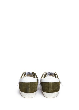 Back View - Click To Enlarge - GOLDEN GOOSE - 'Superstar' star patch suede sneakers