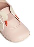 Detail View - Click To Enlarge - STELLA MCCARTNEY - Swan appliqué alter nappa infant slip-ons