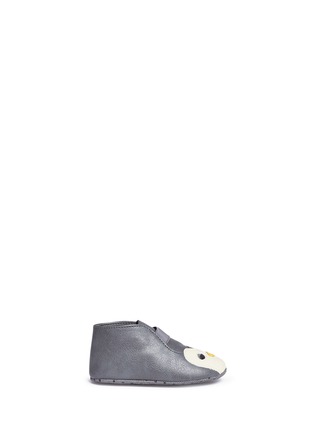 Main View - Click To Enlarge - STELLA MCCARTNEY - 'Holden' penguin alter nappa infant slip-ons