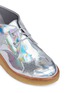 Detail View - Click To Enlarge - STELLA MCCARTNEY - 'Wendy' glitter star appliqué mirror kids wedge boots