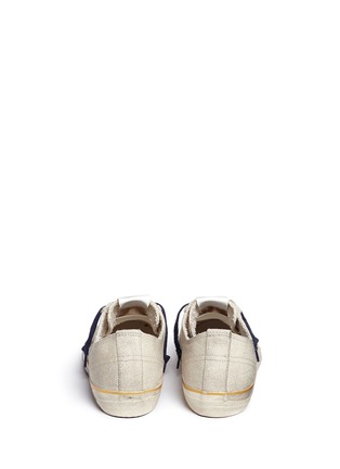 Back View - Click To Enlarge - GOLDEN GOOSE - 'V-Star 2' star print canvas sneakers