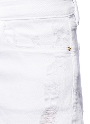 Detail View - Click To Enlarge - FRAME - 'Le Cutoff' distressed denim shorts