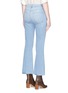 Back View - Click To Enlarge - ALEXANDER MCQUEEN - 'Le Crop Mini Boot' frayed cuff flared jeans
