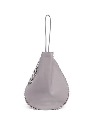 Main View - Click To Enlarge - ALEXANDER WANG - 'Roxy' ball stud cowhide leather hobo bag