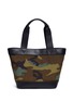 Detail View - Click To Enlarge - ALEXANDER WANG - Leather panel camouflage print canvas tote
