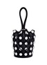 Main View - Click To Enlarge - ALEXANDER WANG - 'Roxy' round stud mini caged leather bucket bag