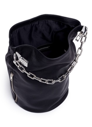  - ALEXANDER WANG - 'Attica Dry Sack' chain handle leather bucket bag