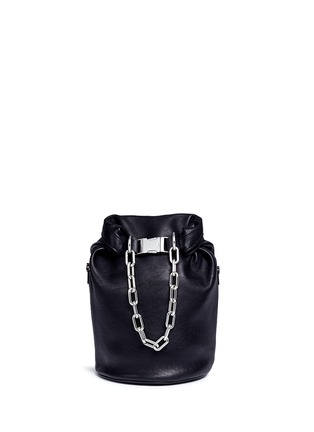 Main View - Click To Enlarge - ALEXANDER WANG - 'Attica Dry Sack' chain handle leather bucket bag