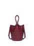 Detail View - Click To Enlarge - ALEXANDER WANG - 'Roxy' ball stud embossed leather bucket bag