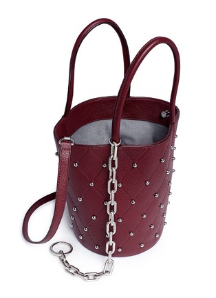  - ALEXANDER WANG - 'Roxy' ball stud embossed leather bucket bag