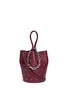 Main View - Click To Enlarge - ALEXANDER WANG - 'Roxy' ball stud embossed leather bucket bag
