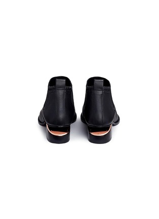Back View - Click To Enlarge - ALEXANDER WANG - 'Kori' cutout heel leather Chelsea boots