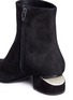 Detail View - Click To Enlarge - ALEXANDER WANG - 'Kelly' cutout heel suede boots