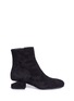 Main View - Click To Enlarge - ALEXANDER WANG - 'Kelly' cutout heel suede boots