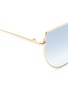 Detail View - Click To Enlarge - SPEKTRE - 'Off Shore 1' angular cat eye metal sunglasses