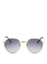 Main View - Click To Enlarge - SPEKTRE - 'P2' metal round sunglasses