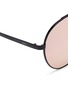 Detail View - Click To Enlarge - SPEKTRE - 'Domina' matte metal mirror aviator sunglasses