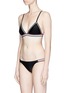 Figure View - Click To Enlarge - RYE  - 'Supa' metallic trim triangle bikini top