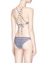 Back View - Click To Enlarge - RYE  - 'Tango' stripe triangle bikini top
