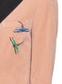 Detail View - Click To Enlarge - BLAZÉ MILANO - 'Jealousy Ricami' dragonfly embellished velvet blazer