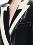 Detail View - Click To Enlarge - BLAZÉ MILANO - 'Jealousy Smoke' velvet double breasted blazer dress