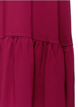 Detail View - Click To Enlarge - CO - Belted ruffle crepe dress