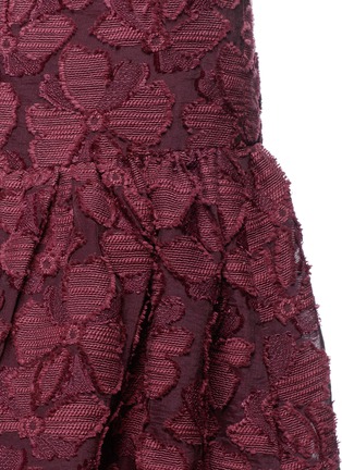 Detail View - Click To Enlarge - CO - Floral fil coupé flared skirt