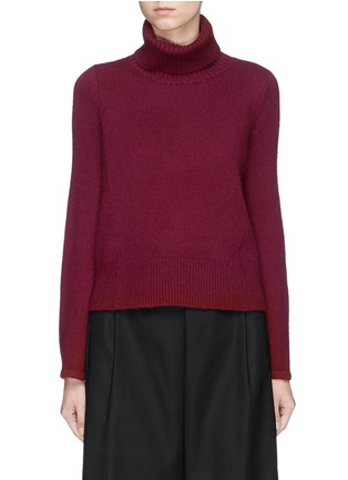 Main View - Click To Enlarge - CO - Flared sleeve wool-cashmere turtleneck sweater