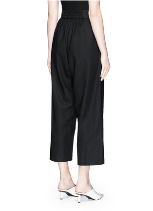 Back View - Click To Enlarge - CO - 'Crossover' cotton wide leg pants