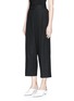 Front View - Click To Enlarge - CO - 'Crossover' cotton wide leg pants